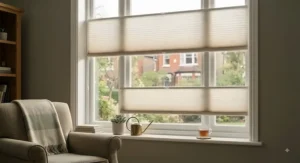 Top-down bottom-up energy saving cellular blinds allowing light while maintaining thermal insulation